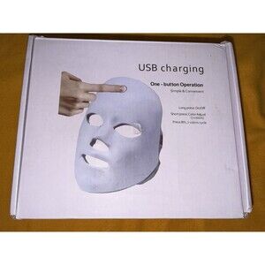 LED Photon Facial Face Mask Skin Rejuvenation LED Light - 7 Colors, open Box